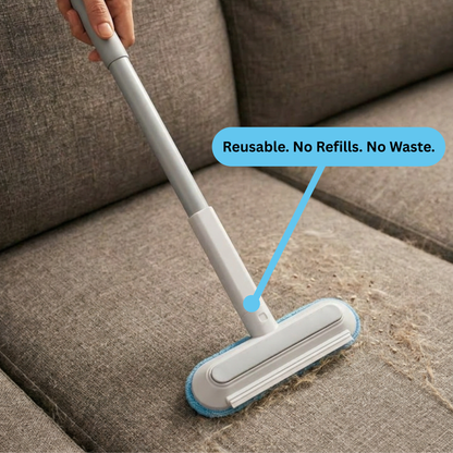 Reusable Pet Hair Remover Brush for Carpets, Couches & Furniture